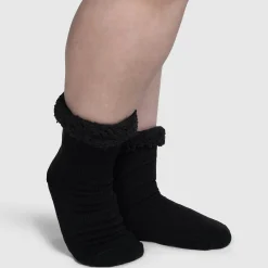 All Black Sherpa Socks