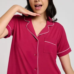 Berry Button Up Nightshirt