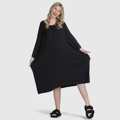 Black Button-Up Sleep Tee Nightie