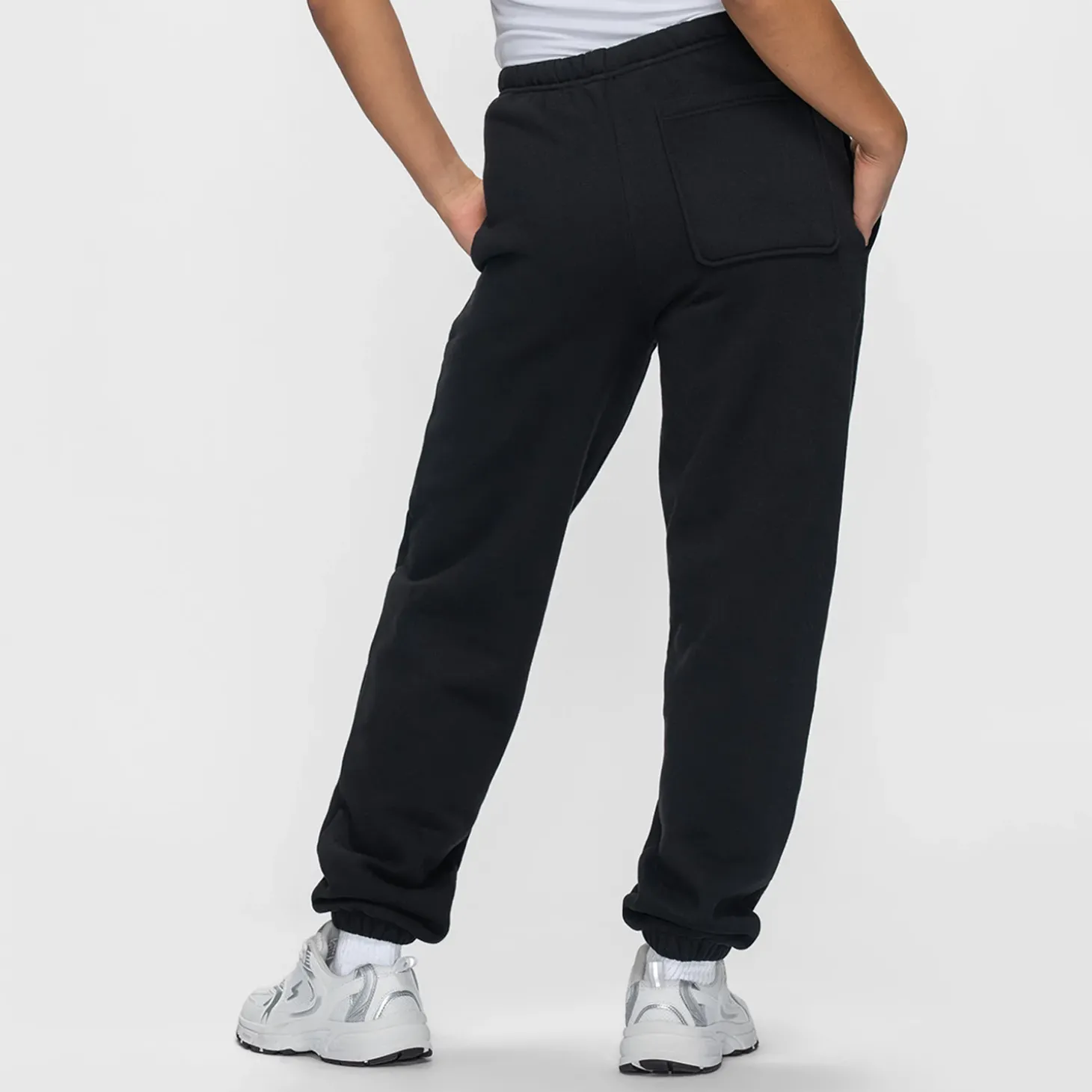 Black Fleece Cuff Trackpant
