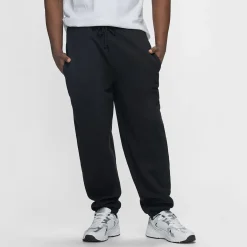 Black Fleece Cuff Trackpant