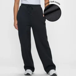 Black Fleece Wide Leg Trackpant
