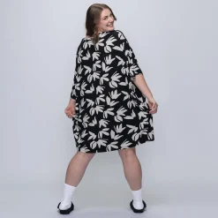 Black Floral Sleep Tee Nightie