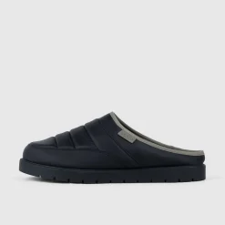 Black Puffer Slip On Shoes