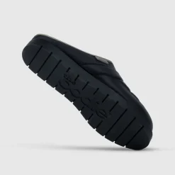 Black Puffer Slip On Shoes