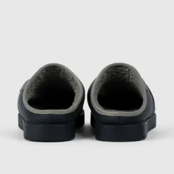 Black Puffer Slip On Shoes