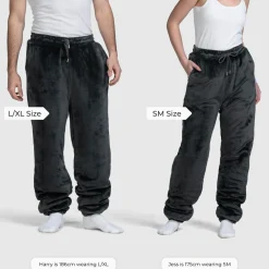 Black Sherpa Cuffed Pant