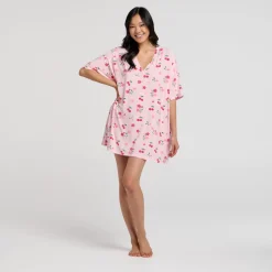Blush Cherry V-Neck Sleep Tee Nightie