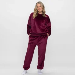 Burgundy Sherpa Jumper