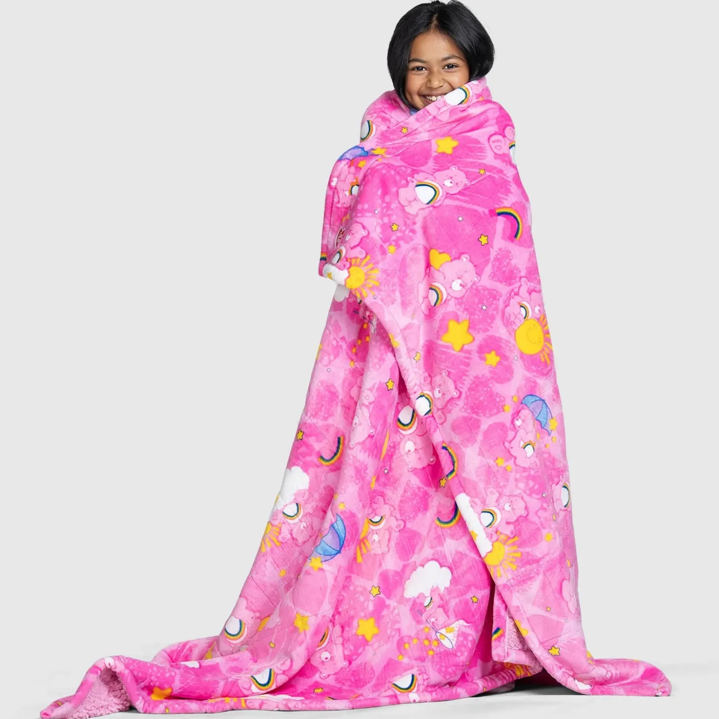 Care Bears™ Sherpa Blanket Licensed