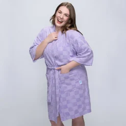 Checker Summer Dressing Gown