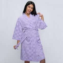 Checker Summer Dressing Gown