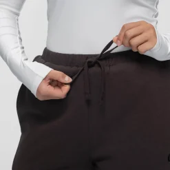 Chocolate Sherpa Lined Cuff Trackpant