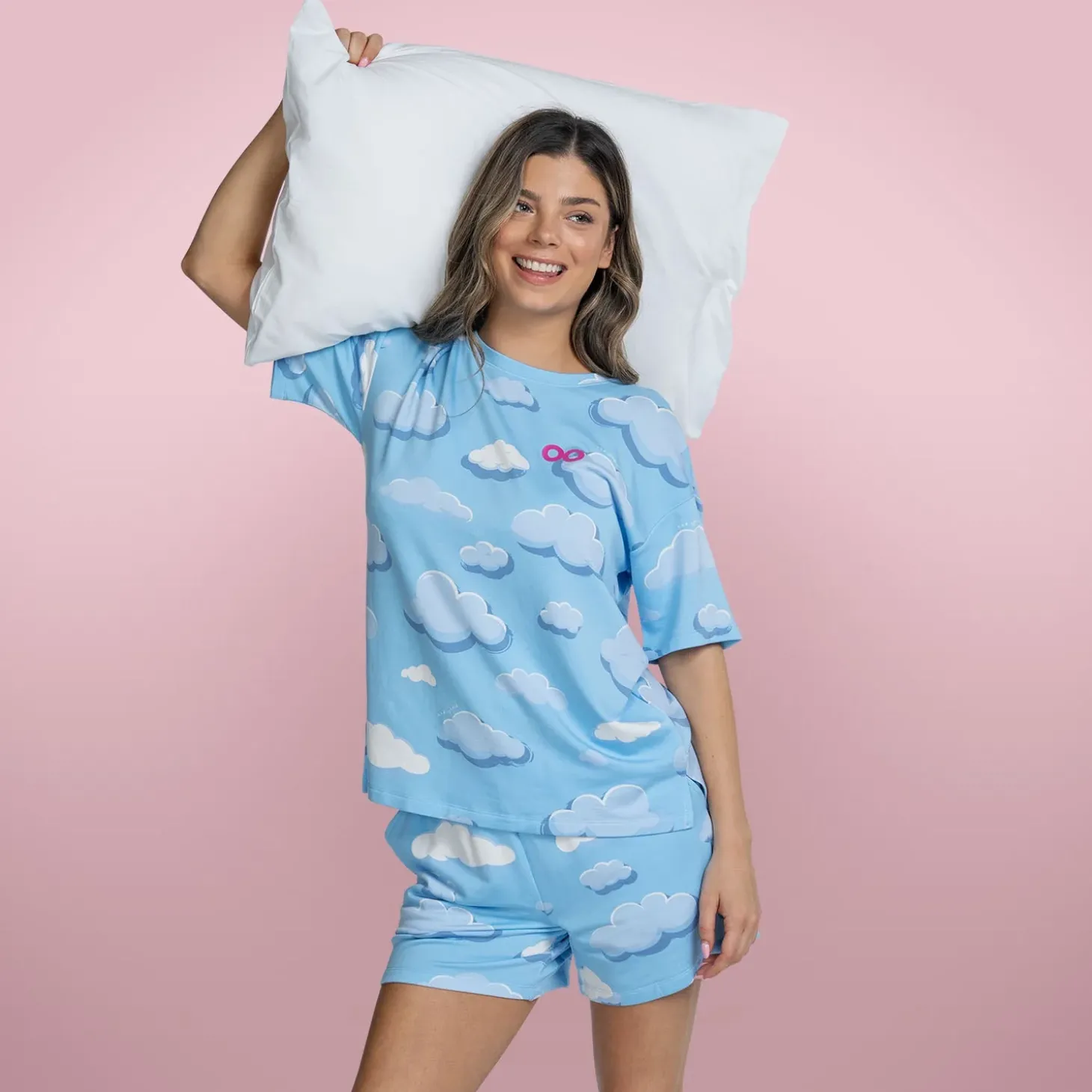 Cloud Warming Short Sleeve PJ Top