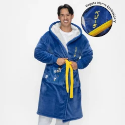 Dragon Ball Super Vegeta Sherpa Dressing Gown Licensed