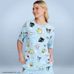 Hello Kitty & Friends Cooling Short Sleeve PJ Top Licensed