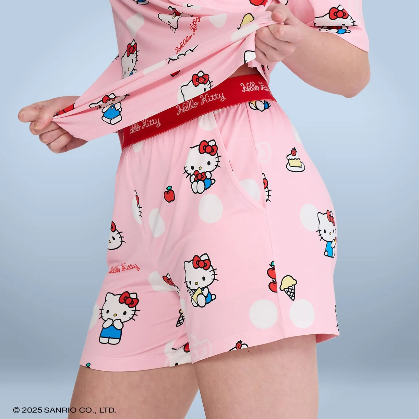 Hello Kitty Polka Dot Cooling PJ Short Licensed