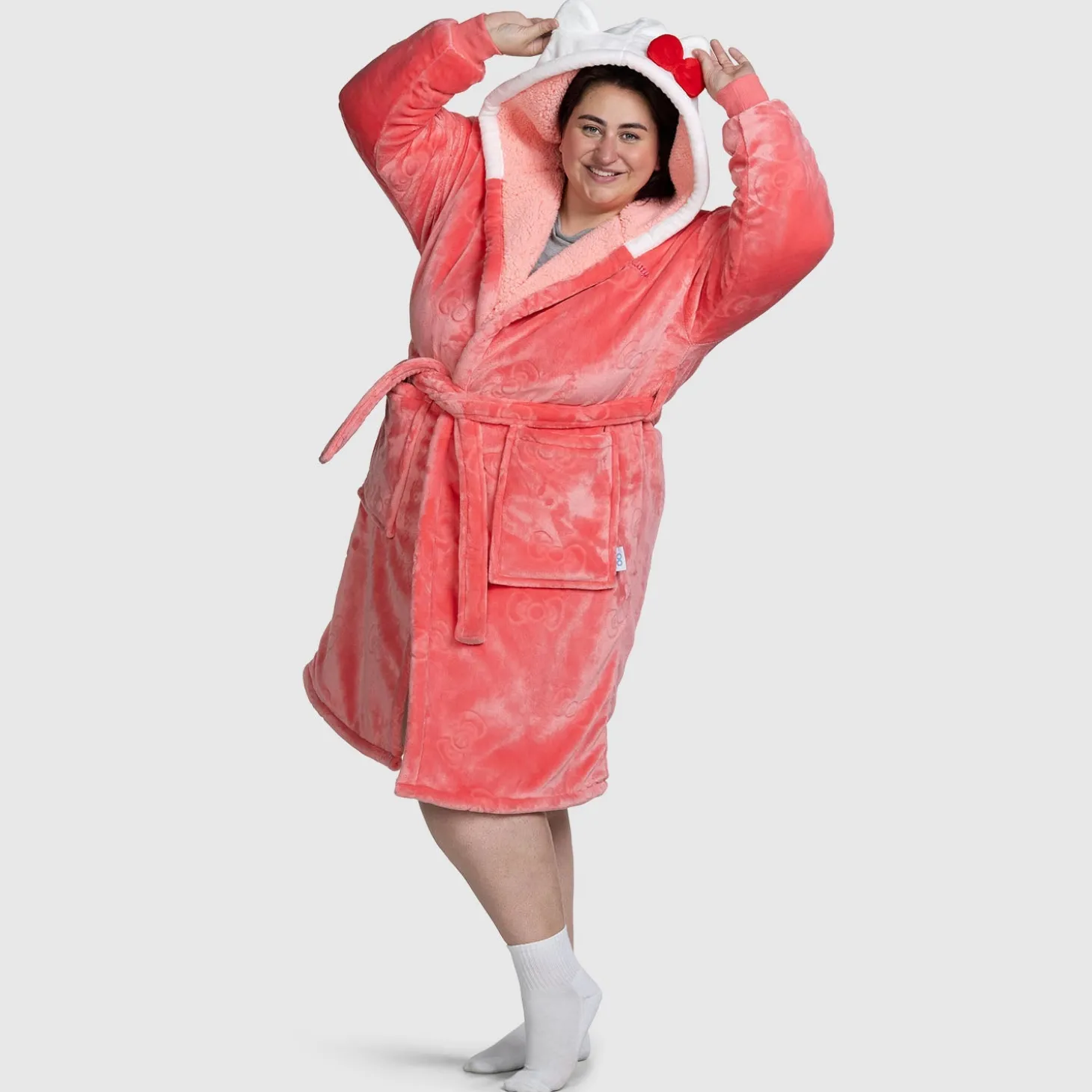Hello Kitty Sherpa Dressing Gown Licensed