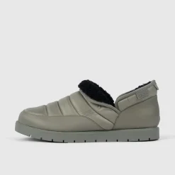 Khaki Puffer Boot Shoes