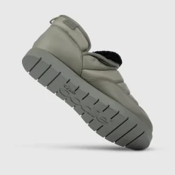 Khaki Puffer Boot Shoes
