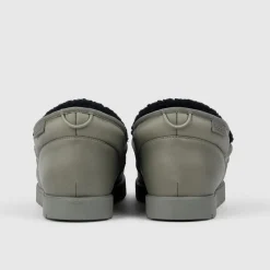 Khaki Puffer Boot Shoes