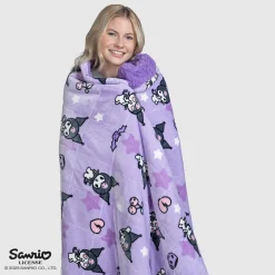 Kuromi Sherpa Blanket Licensed
