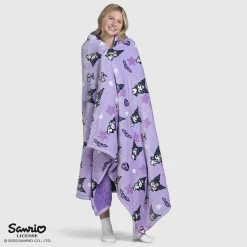 Kuromi Sherpa Blanket Licensed