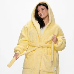 Lemon Fluffy Dressing Gown