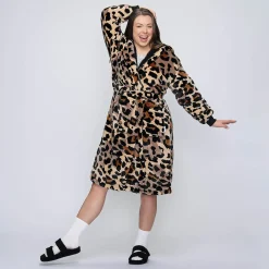 Leopard Sherpa Dressing Gown