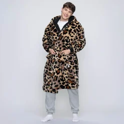 Leopard Sherpa Dressing Gown