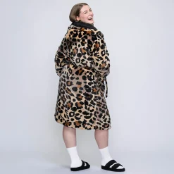 Leopard Sherpa Dressing Gown