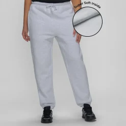 Light Grey Marle Fleece Cuff Trackpant