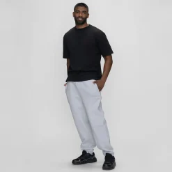 Light Grey Marle Fleece Cuff Trackpant