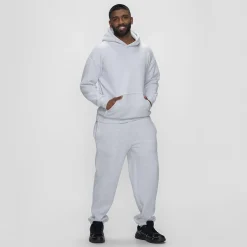 Light Grey Marle Fleece Hoodie