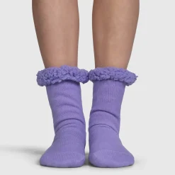 Lilac Sherpa Socks