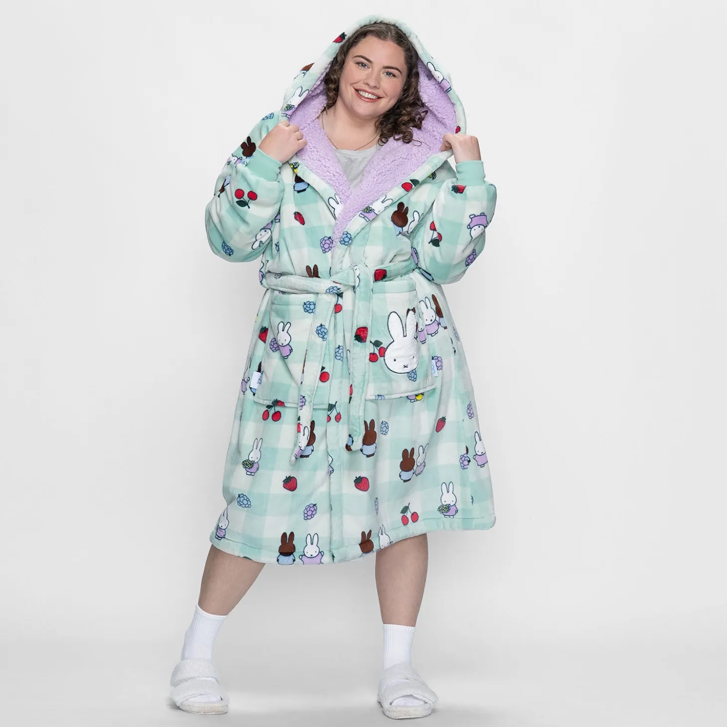 Miffy Fruit Sherpa Dressing Gown Licensed