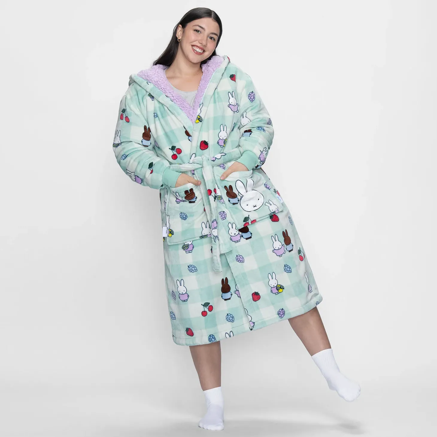 Miffy Fruit Sherpa Dressing Gown Licensed