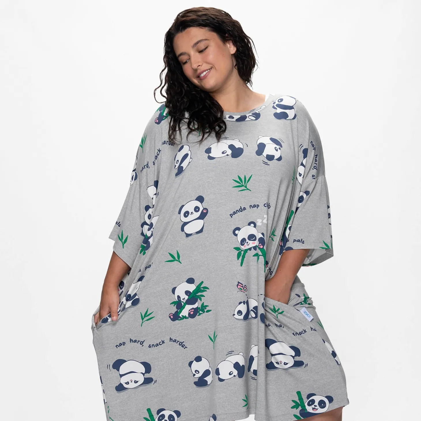 Panda Play Sleep Tee Nightie