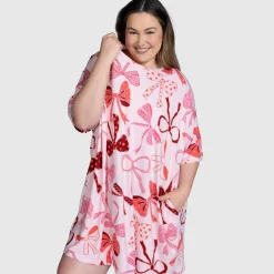 Pink Bows Sleep Tee Nightie