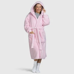 Pink Fluffy Dressing Gown