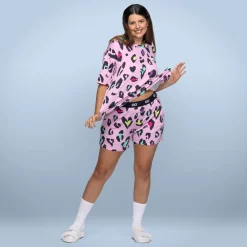 Pink Leopard Cooling PJ Short