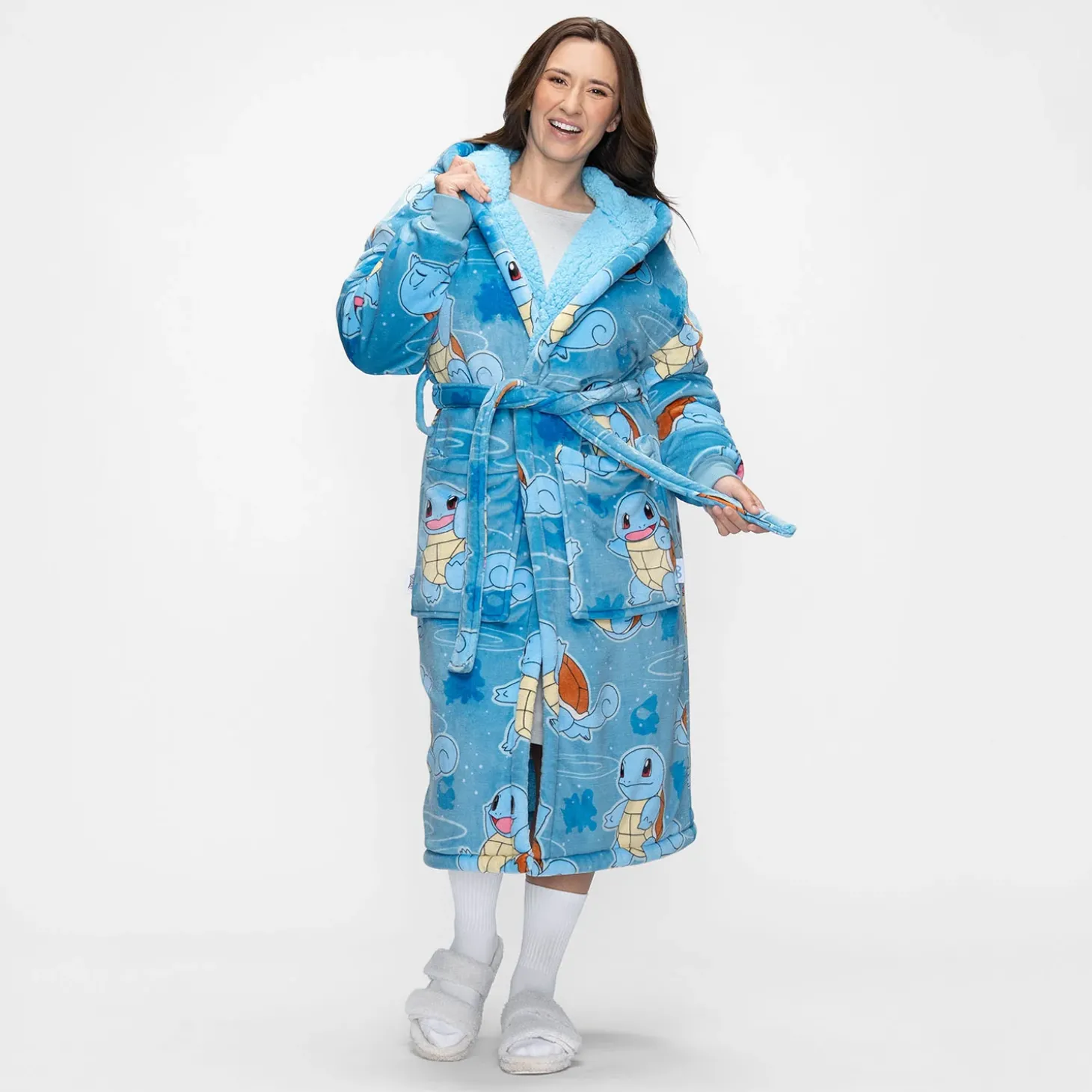 Pokémon Squirtle Sherpa Dressing Gown Licensed