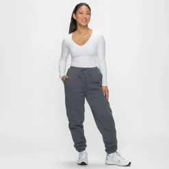 Slate Sherpa Lined Cuff Trackpant
