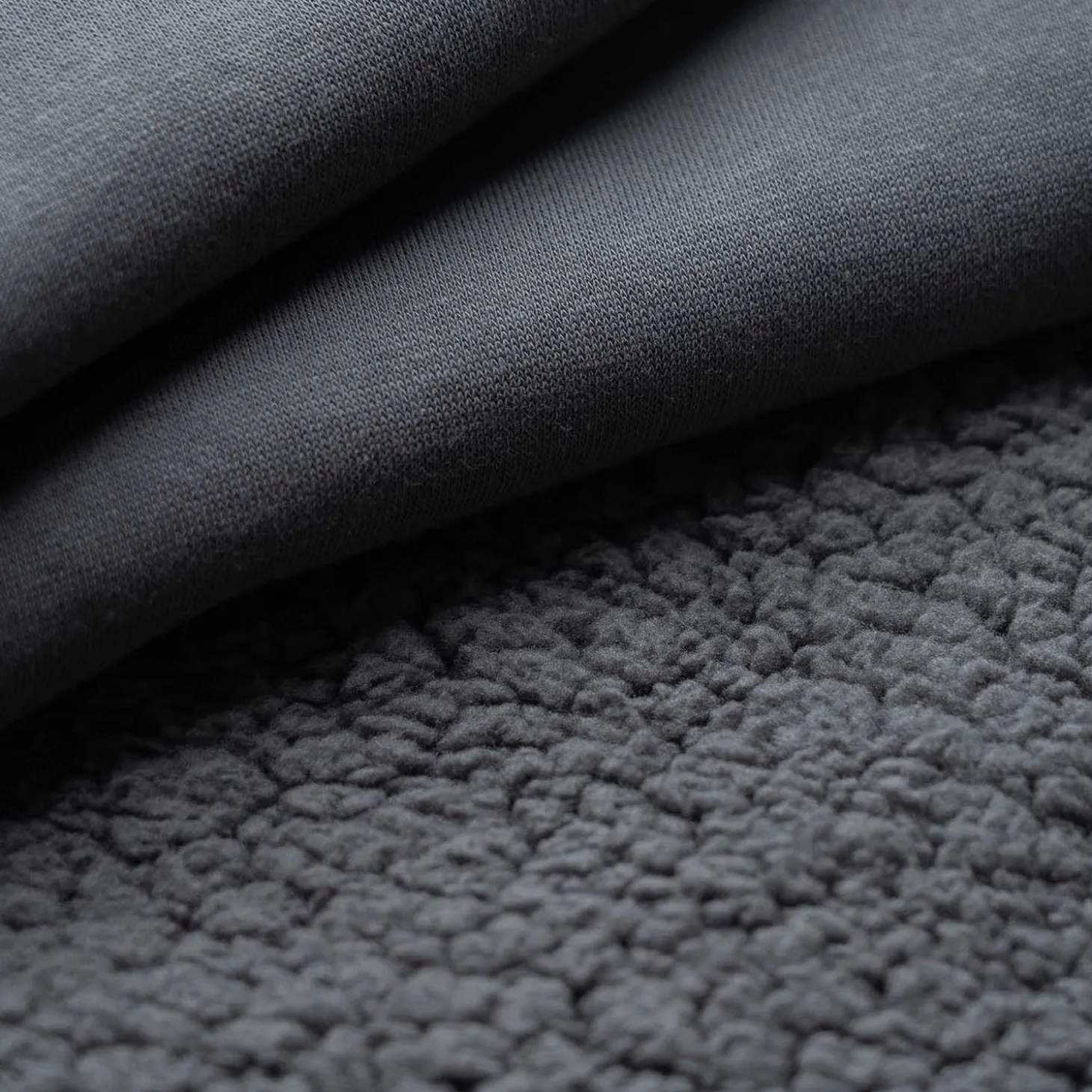 Slate Sherpa Lined Fleece Hoodie
