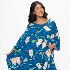 Swimming Otters Sleep Tee Nightie