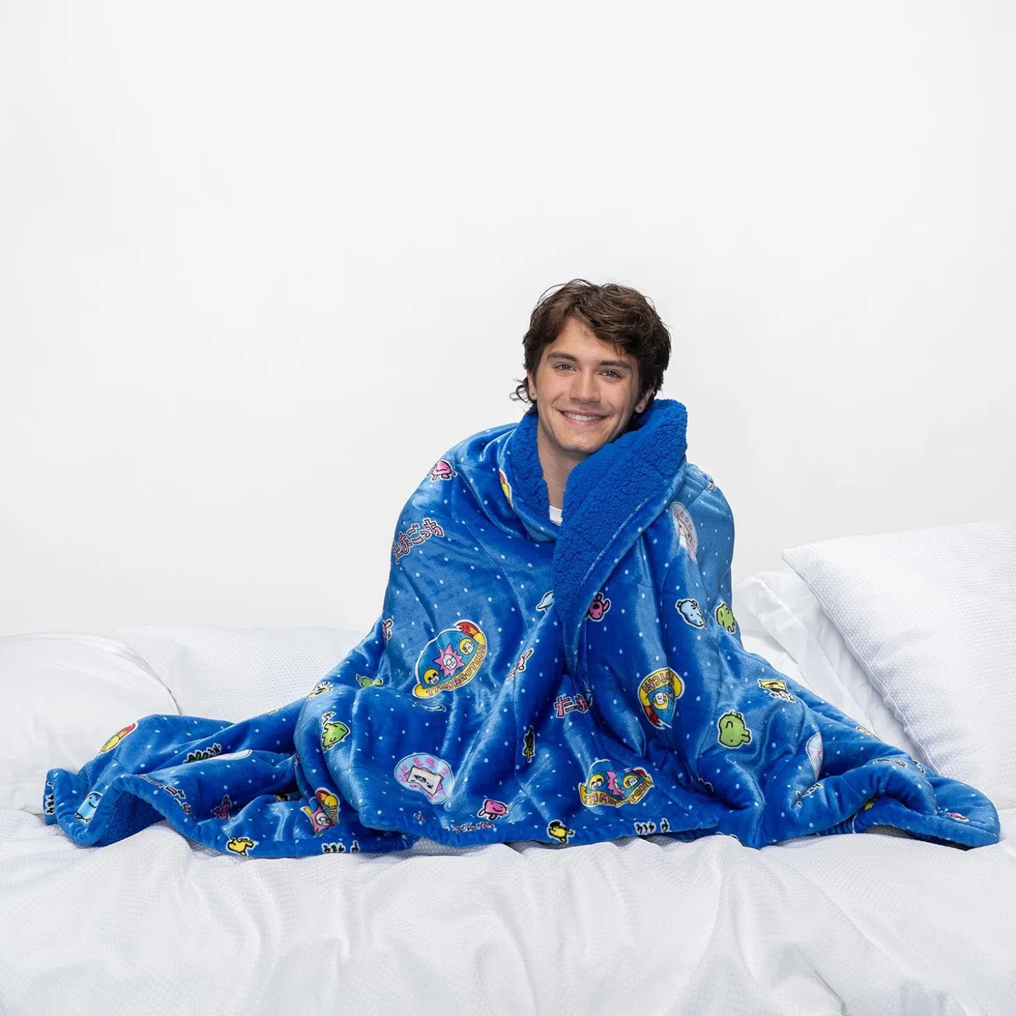 Tamagotchi Sherpa Blanket Licensed